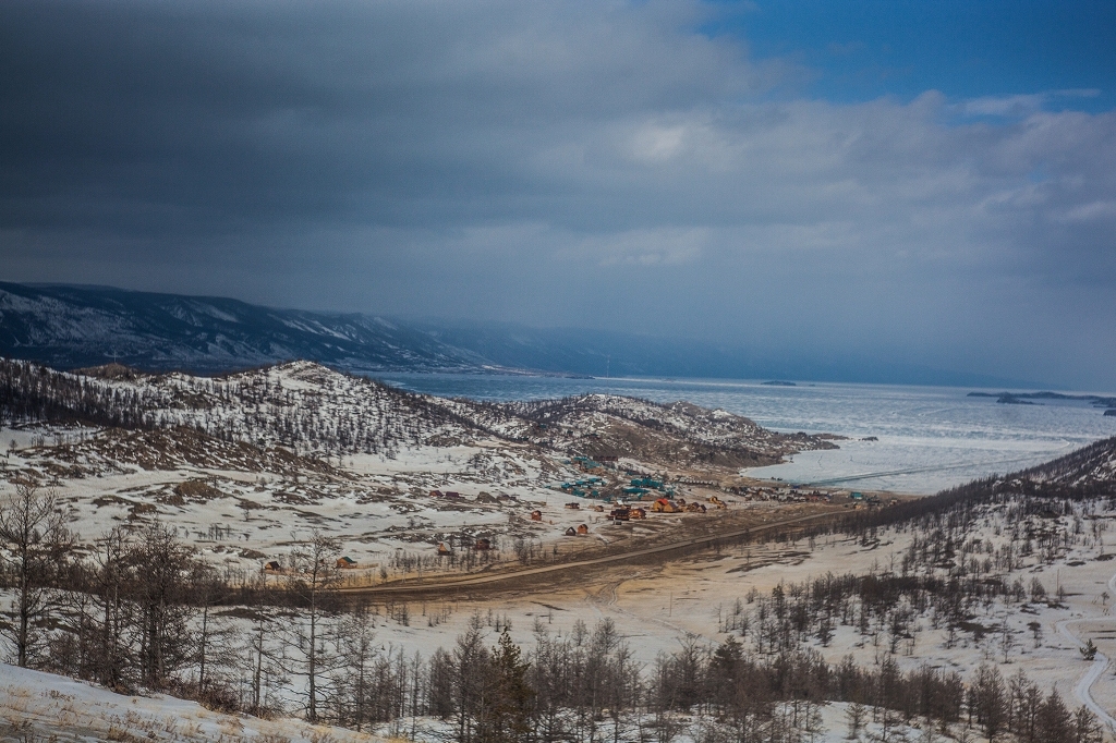 Байкал поселок Хужир зимой